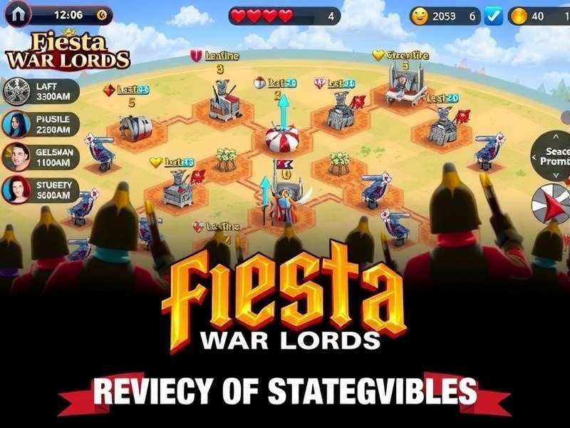 Fiesta War Lords gameplay screenshot showing battle scene